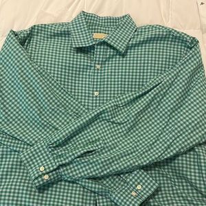 Green Plaid ButtonUp Dress shirt